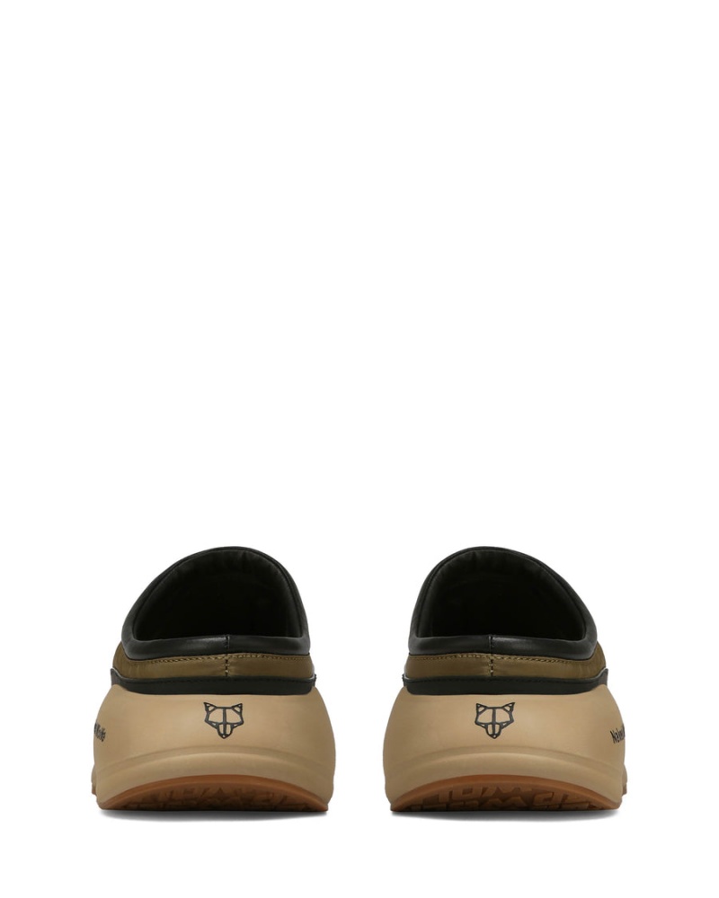 Kapcie Męskie Naked Wolfe Tide Khaki Czarne | PNA8220LX